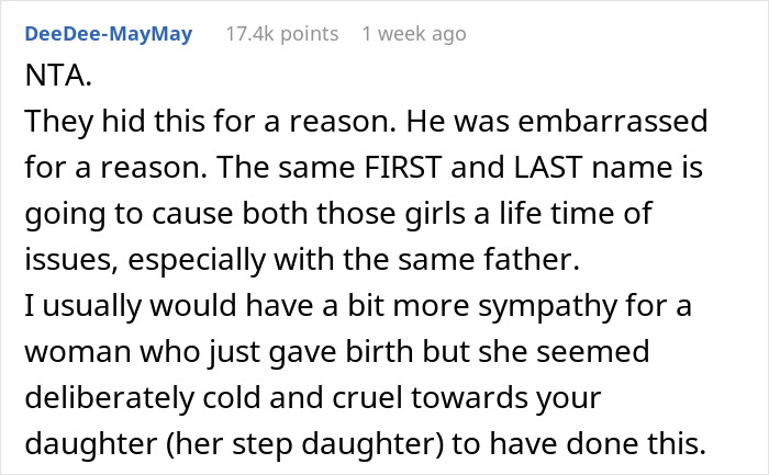 Woman Calls The Father Of Her Kid Spineless After Learning The Name Of His New Baby