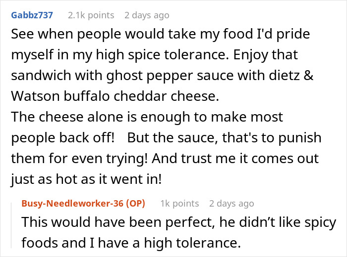 Guy Refuses To Stop Stealing Roommate's Food, Loses It When They Start 'Experimenting' With It Guy Refuses To Stop Stealing Roommate's Food, Loses It When They Start 'Experimenting' With It