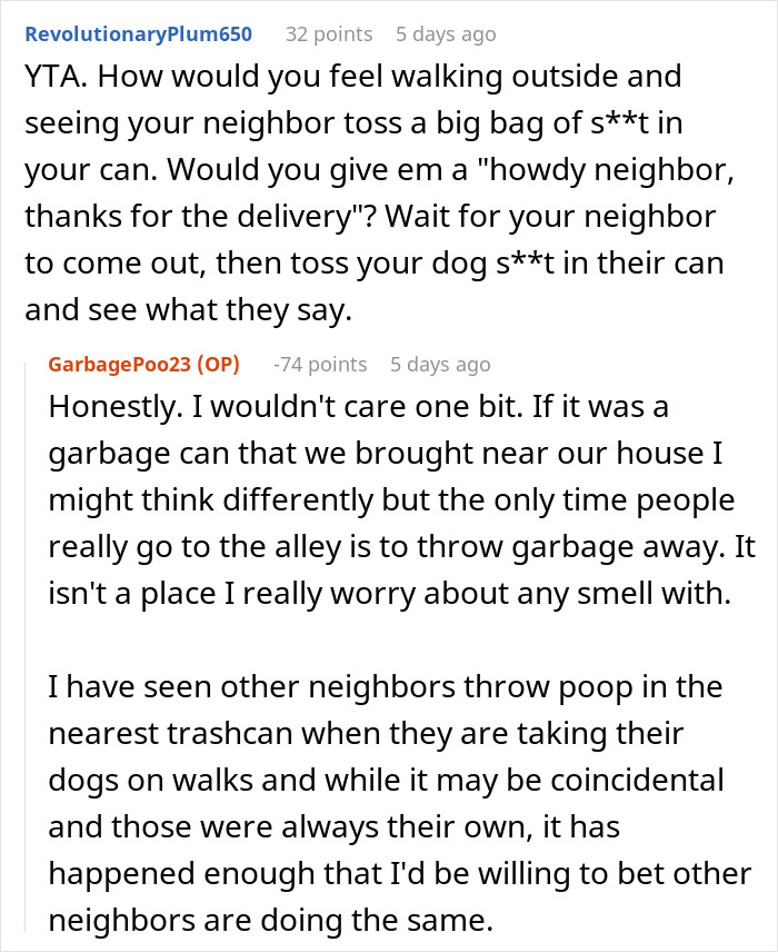 Woman Throws Dog Waste In Her Neighbors’ Bins And Doesn’t See The Problem With It, BF Ends It Woman Throws Dog Waste In Her Neighbors’ Bins And Doesn’t See The Problem With It, BF Ends It