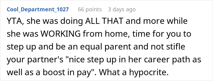 “Unfair Amount Of Duties”: Wife’s New Job Puts Strain On The Household “Unfair Amount Of Duties”: Wife’s New Job Puts Strain On The Household