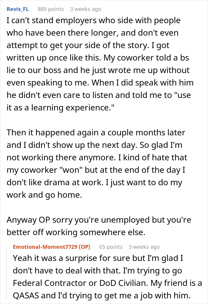 Woman Decides She Doesn’t Like A New Coworker, Files A Complaint And Gets Him Fired Woman Decides She Doesn’t Like A New Coworker, Files A Complaint And Gets Him Fired