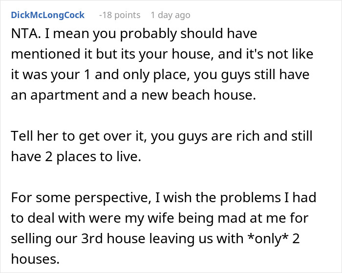 “Am I The Jerk For Selling Our House Without Informing My Wife?” “Am I The Jerk For Selling Our House Without Informing My Wife?”