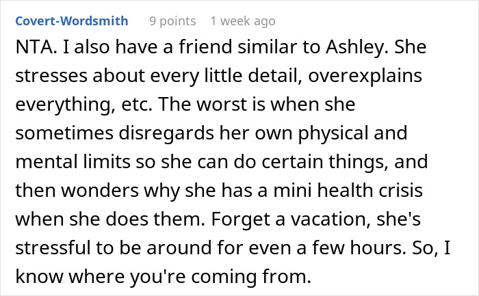 Woman Refuses To Repeat Trip With Disabled Friend, Gets Called An "Ableist" Woman Refuses To Repeat Trip With Disabled Friend, Gets Called An "Ableist"