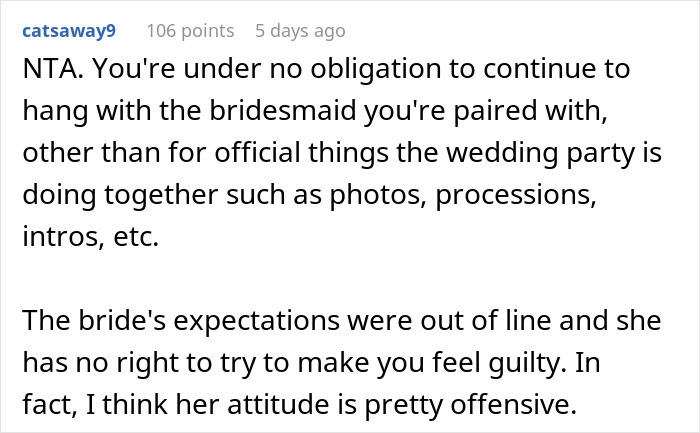 Man Ignores Assigned Bridesmaid’s Advances, Gets Berated And Insulted During Reception