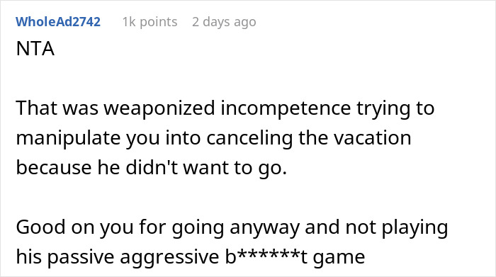Guy Has One Job Before A Vacation With Wife, She Ditches Him When He Fails To Do It Guy Has One Job Before A Vacation With Wife, She Ditches Him When He Fails To Do It