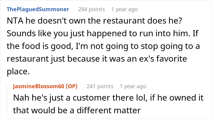 Woman Refuses To Quit Going To Her Ex-BF's Favorite Korean BBQ Place, Asks If She's Wrong Woman Refuses To Quit Going To Her Ex-BF's Favorite Korean BBQ Place, Asks If She's Wrong