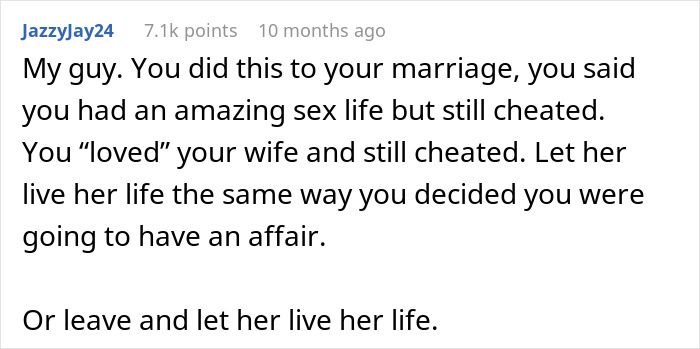 Cheating Husband Gets Caught, Wife Proposes Open Marriage And Now He "Lives In Agony" Every Day Cheating Husband Gets Caught, Wife Proposes Open Marriage And Now He "Lives In Agony" Every Day