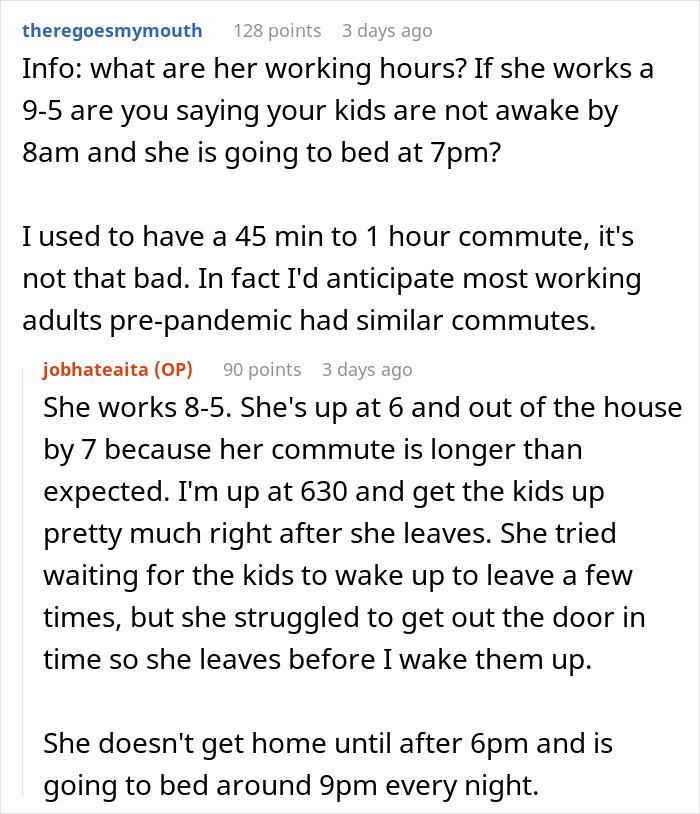 “Unfair Amount Of Duties”: Wife’s New Job Puts Strain On The Household “Unfair Amount Of Duties”: Wife’s New Job Puts Strain On The Household