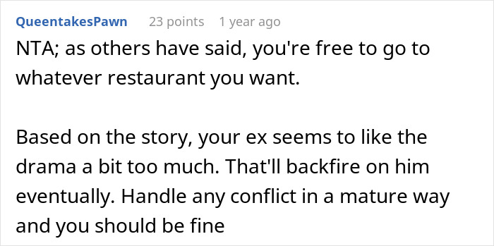 Woman Refuses To Quit Going To Her Ex-BF's Favorite Korean BBQ Place, Asks If She's Wrong Woman Refuses To Quit Going To Her Ex-BF's Favorite Korean BBQ Place, Asks If She's Wrong