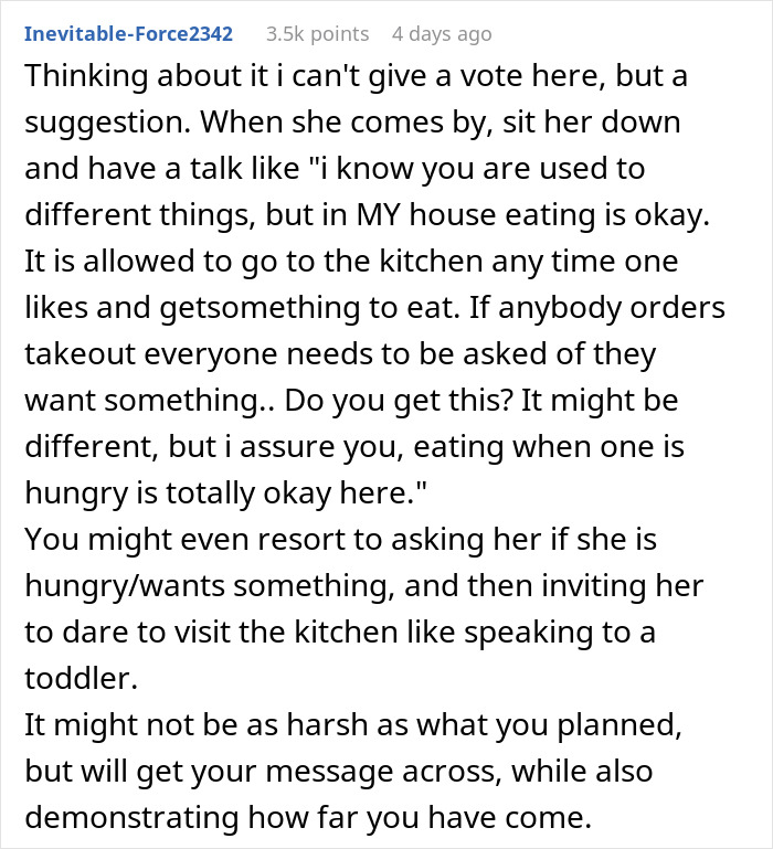 Woman Wants To Show Mom How Messed Up She Was With Her 'Food Rules' By Enforcing Them On Her Woman Wants To Show Mom How Messed Up She Was With Her 'Food Rules' By Enforcing Them On Her