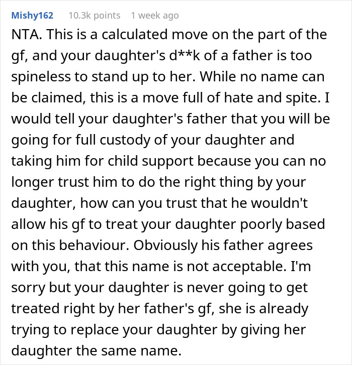 Woman Calls The Father Of Her Kid Spineless After Learning The Name Of His New Baby
