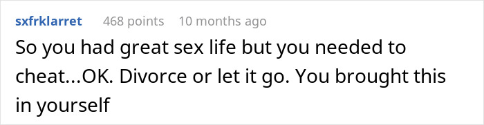 Cheating Husband Gets Caught, Wife Proposes Open Marriage And Now He "Lives In Agony" Every Day Cheating Husband Gets Caught, Wife Proposes Open Marriage And Now He "Lives In Agony" Every Day
