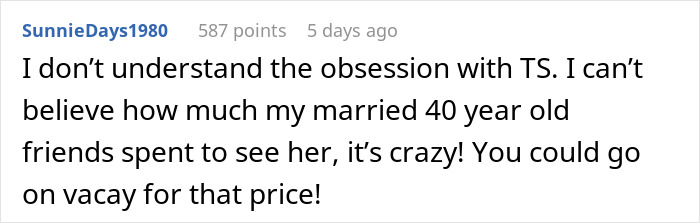 "Blew Up On Me About How I Don't Support Her": Wife's Obsession With Taylor Swift Goes Too Far "Blew Up On Me About How I Don't Support Her": Wife's Obsession With Taylor Swift Goes Too Far