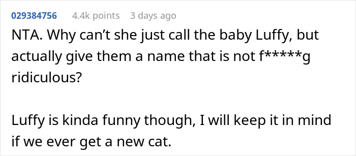 Woman Supports BIL When He Worries That Kid Will Be Bullied Due To Wife’s Chosen Name Woman Supports BIL When He Worries That Kid Will Be Bullied Due To Wife’s Chosen Name