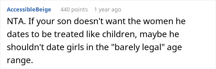 Mom Bans Alcohol For Her Son’s 18-Year-Old Girlfriend, Family Drama Ensues Mom Bans Alcohol For Her Son’s 18-Year-Old Girlfriend, Family Drama Ensues