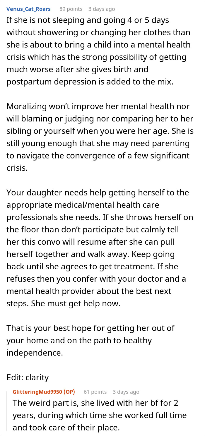 Woman Wants Her Pregnant Daughter To Start Being An Adult, She Bursts Into A Tantrum Woman Wants Her Pregnant Daughter To Start Being An Adult, She Bursts Into A Tantrum