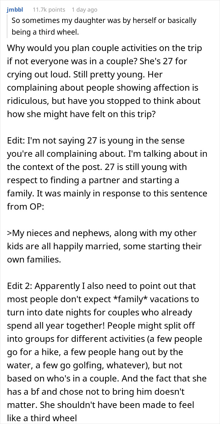 Daughter Stops Talking To Mom After She Shows No Empathy For Her Being Left Out On Family Vacation