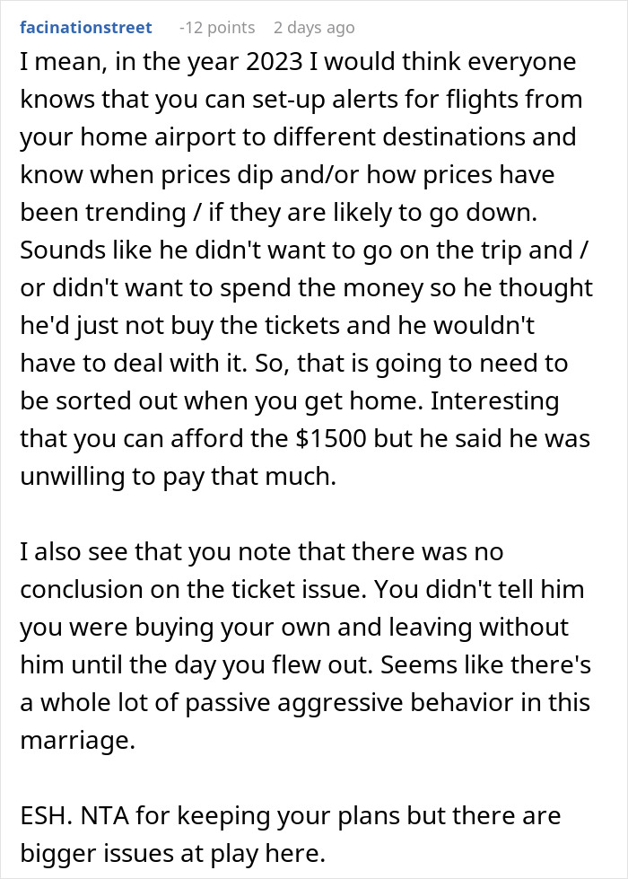 Guy Has One Job Before A Vacation With Wife, She Ditches Him When He Fails To Do It Guy Has One Job Before A Vacation With Wife, She Ditches Him When He Fails To Do It