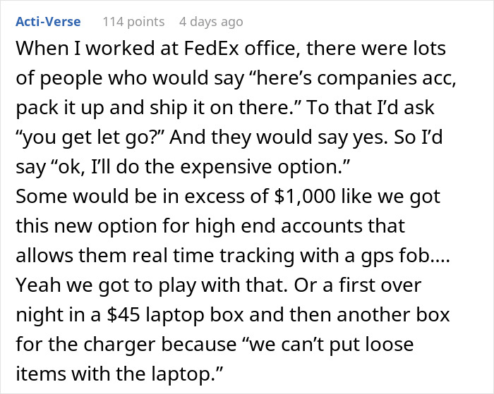 “Send My Laptop Back After A Layoff? OK”: Worker Maliciously Complies, Costing Company Hundreds “Send My Laptop Back After A Layoff? OK”: Worker Maliciously Complies, Costing Company Hundreds
