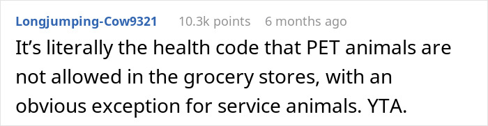 Person Gets Slammed For Taking Their Dog Into The Grocery Store, Vents Online But Finds No Support Person Gets Slammed For Taking Their Dog Into The Grocery Store, Vents Online But Finds No Support