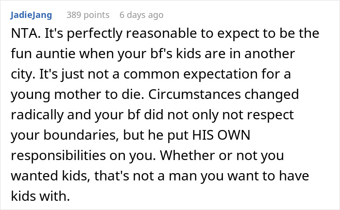 Woman Refuses To Be A Stepmother To Her BF's Kids After Their Mother Dies, Gets Told To 'Grow Up' Woman Refuses To Be A Stepmother To Her BF's Kids After Their Mother Dies, Gets Told To 'Grow Up'