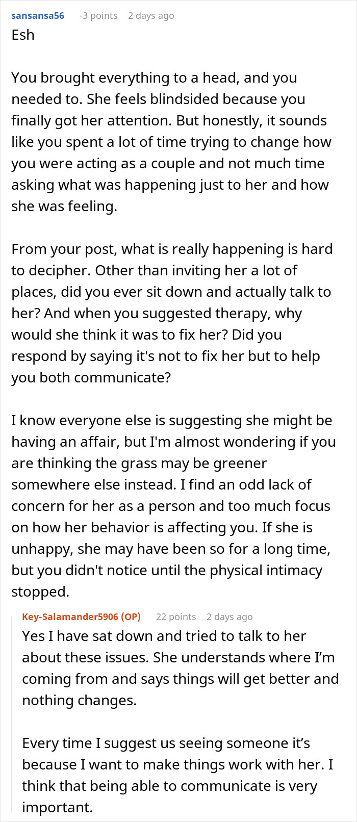 Husband "Blindsides" Wife With An Ultimatum After He Sees She Really Doesn't Care Husband "Blindsides" Wife With An Ultimatum After He Sees She Really Doesn't Care