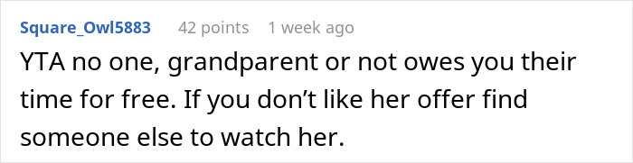 Grandma Refuses To Babysit For Free, Her Daughter Goes Online To Vent Grandma Refuses To Babysit For Free, Her Daughter Goes Online To Vent