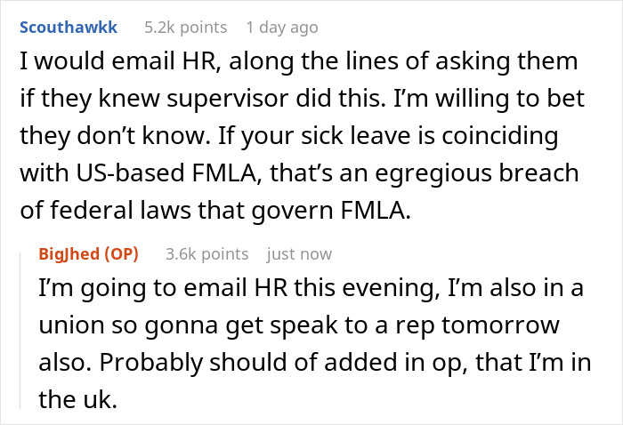 Worker Takes Boss’s Personal Visit While On Sick Leave As A Personal Space Violation, Reports Him Worker Takes Boss’s Personal Visit While On Sick Leave As A Personal Space Violation, Reports Him