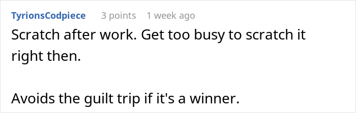 Woman Furious That Friend Received Scratchcard As A Tip But Returned It, Despite It Winning $50k Woman Furious That Friend Received Scratchcard As A Tip But Returned It, Despite It Winning $50k