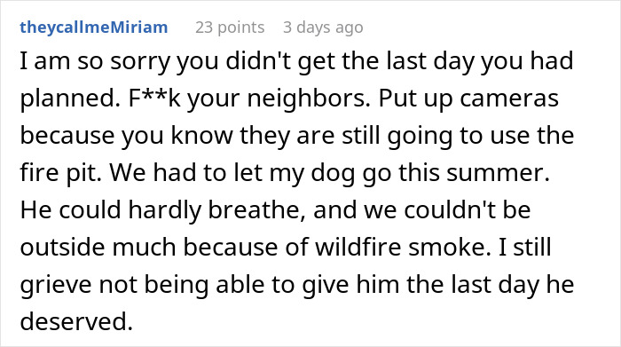 Person Makes Sure Neighbors Never Get To Enjoy Their Yard After They Ruin Dog’s Last Day Outside Person Makes Sure Neighbors Never Get To Enjoy Their Yard After They Ruin Dog’s Last Day Outside