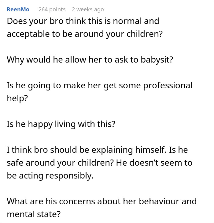 Mom Shares Horrifying Story About Brother-In-Law's GF Who Thinks She's Their 3 Y.O. Mom Shares Horrifying Story About Brother-In-Law's GF Who Thinks She's Their 3 Y.O.