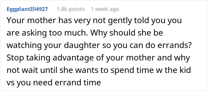 Grandma Refuses To Babysit For Free, Her Daughter Goes Online To Vent Grandma Refuses To Babysit For Free, Her Daughter Goes Online To Vent