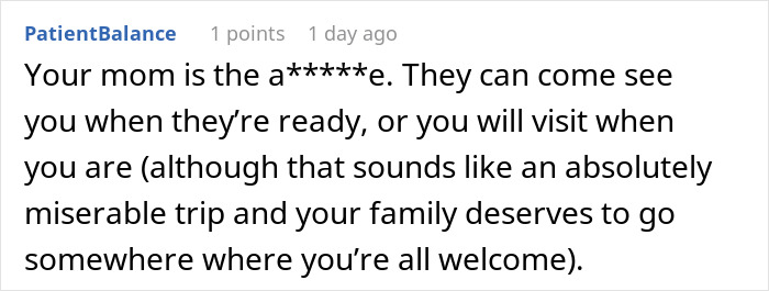 Woman Infuriates Her Parents By Not Going On A 10-Hour Flight So They Can See Their Grandbaby Woman Infuriates Her Parents By Not Going On A 10-Hour Flight So They Can See Their Grandbaby