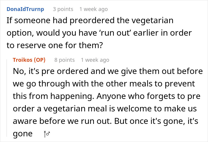 Flight Attendant Maliciously Complies With Fake Vegetarian’s Order, Makes Him Regret His Lies