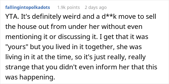 “Am I The Jerk For Selling Our House Without Informing My Wife?” “Am I The Jerk For Selling Our House Without Informing My Wife?”
