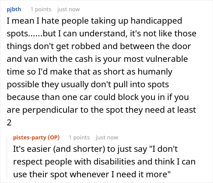 Worker Maliciously Complies With Suggestion To Deal With Delivery Driver Who Hogs The Handicap Spot Worker Maliciously Complies With Suggestion To Deal With Delivery Driver Who Hogs The Handicap Spot