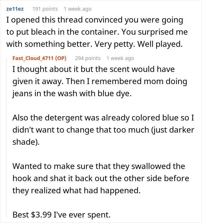 Tenant Makes Detergent Thieves Think Twice After Their Whole Load Turns Blue Tenant Makes Detergent Thieves Think Twice After Their Whole Load Turns Blue