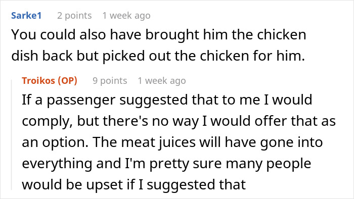 Flight Attendant Maliciously Complies With Fake Vegetarian’s Order, Makes Him Regret His Lies