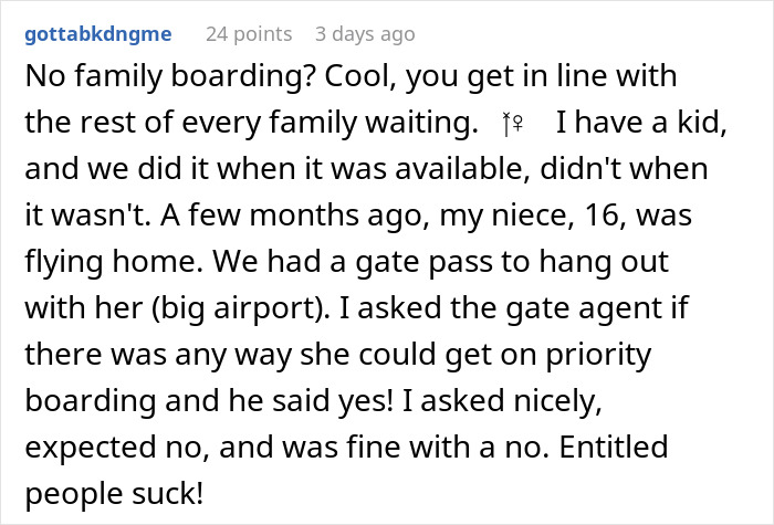 Airport Worker Serves Up A Dose Of Reality To Over-Entitled Family Cutting In Line Airport Worker Serves Up A Dose Of Reality To Over-Entitled Family Cutting In Line