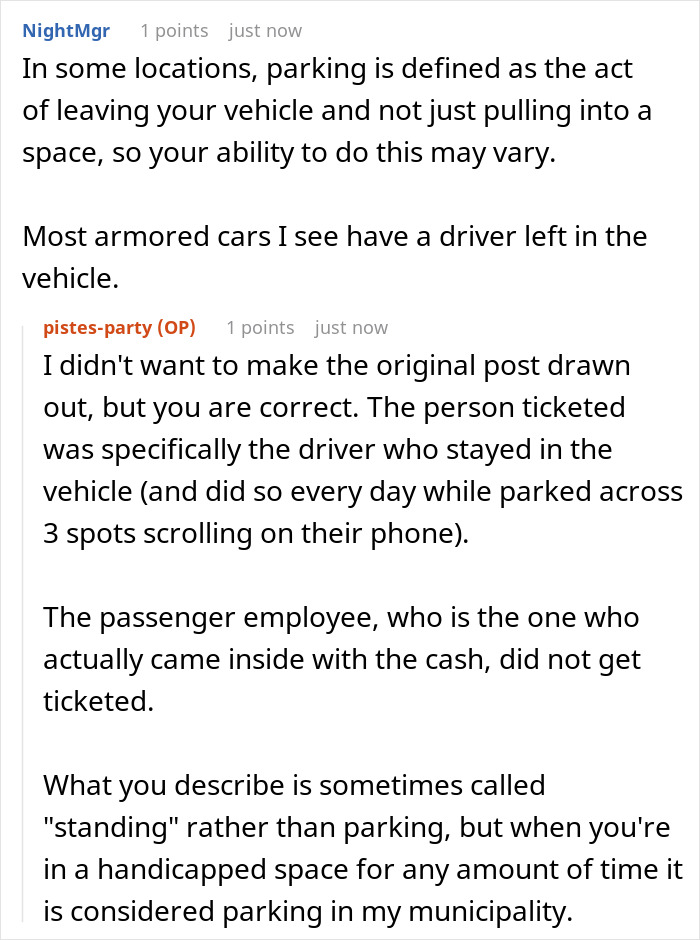 Worker Maliciously Complies With Suggestion To Deal With Delivery Driver Who Hogs The Handicap Spot Worker Maliciously Complies With Suggestion To Deal With Delivery Driver Who Hogs The Handicap Spot