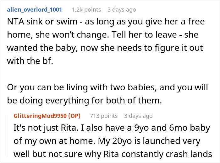Woman Wants Her Pregnant Daughter To Start Being An Adult, She Bursts Into A Tantrum Woman Wants Her Pregnant Daughter To Start Being An Adult, She Bursts Into A Tantrum