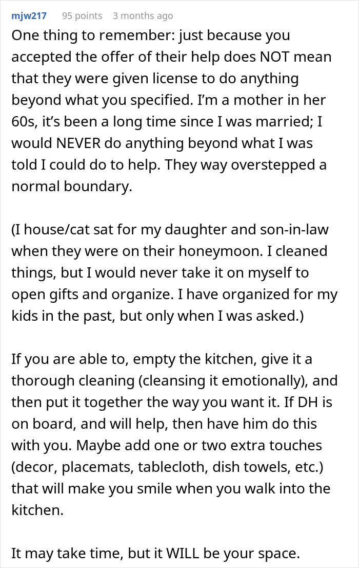 Woman Is Heartbroken After Returning From Her Honeymoon To Find Her MIL Rearranged Her Home Woman Is Heartbroken After Returning From Her Honeymoon To Find Her MIL Rearranged Her Home