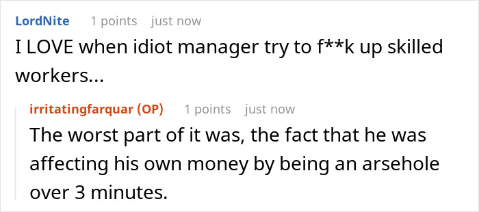 Boss Scolds Employee Who Pulled Off 20-Hour Monster Shift And Left 3 Minutes Early, Regret Ensues Boss Scolds Employee Who Pulled Off 20-Hour Monster Shift And Left 3 Minutes Early, Regret Ensues