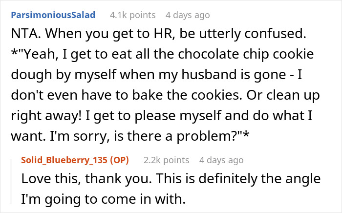 Man Implies Woman Colleague Is “Pent Up” At Home With Husband Gone, Doesn’t Expect Her Response