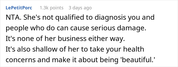 Woman Leaves Dinner Embarrassed After Pushing An ED Diagnosis On A Woman Who Was Not Having It Woman Leaves Dinner Embarrassed After Pushing An ED Diagnosis On A Woman Who Was Not Having It