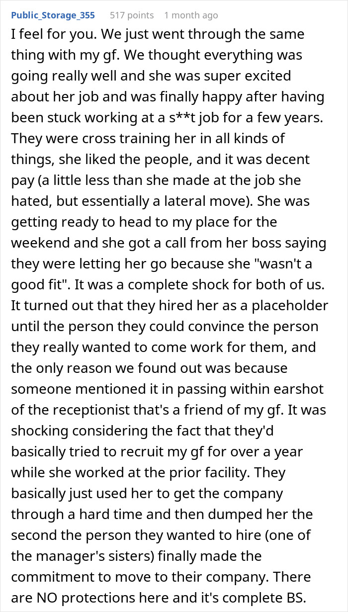 Woman Gets Fired From A Good Job With No Warning Or Reason, Netizens Say It’s Because Of Her Illness Woman Gets Fired From A Good Job With No Warning Or Reason, Netizens Say It’s Because Of Her Illness