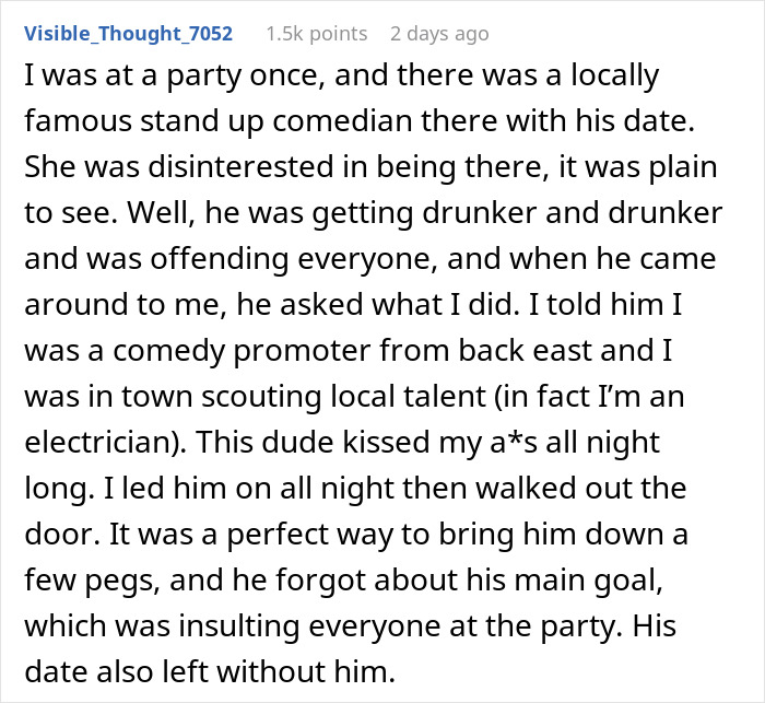 Egocentric Actress Ruins A Party For This Guy, So He Makes Her “Dead Inside” Right Before Leaving