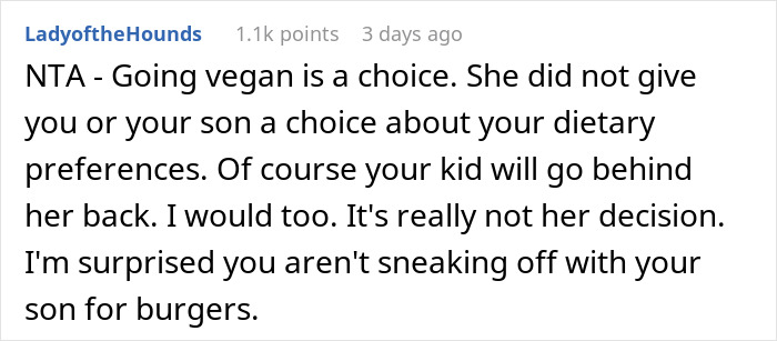Mom Freaks Out After Finding Out Her Son Has Been Getting Non-Vegan Snacks From Dad