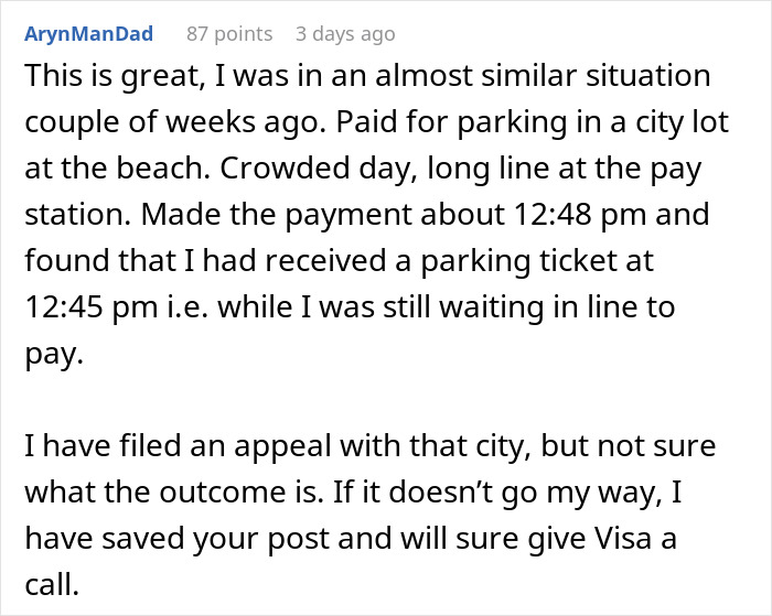 Woman Gets Parking Ticket Despite Paying For Spot, Uses The Same Backward Logic To Fight It