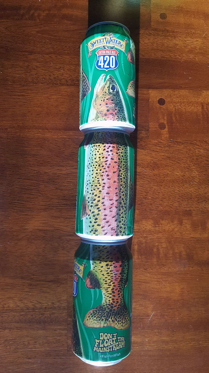 These Beer Cans With A Trout
